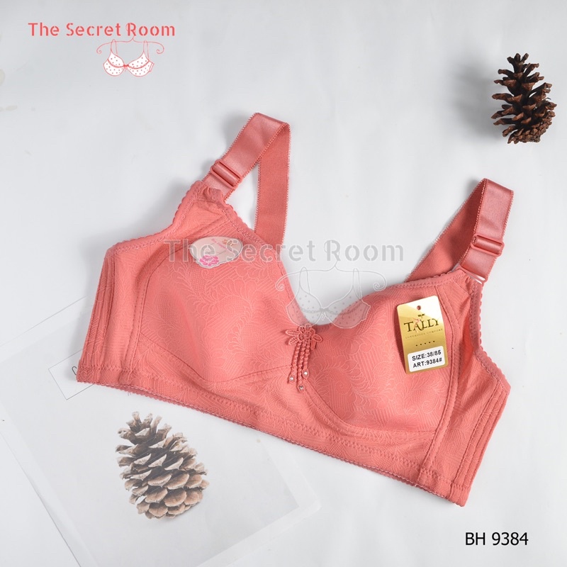 TALLY BRA BH JUMBO 9384 | TANPA KAWAT | CUP C | BUSA SANGAT TIPIS | SIZE 38 - 44