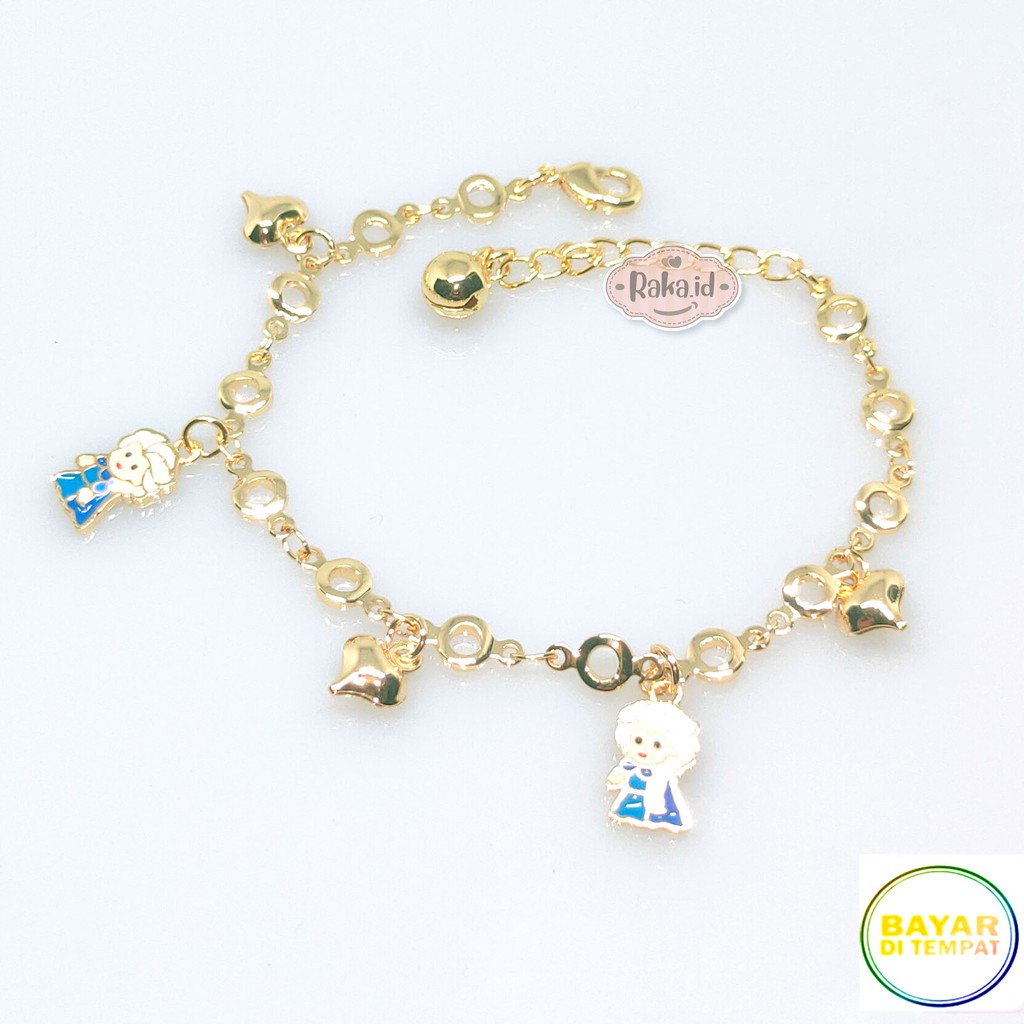 Gelang Tangan Anak Elsa Gold Perhiasan Anak Lapis Emas 18k 697