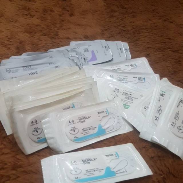 Benang bedah expired Silk 2.0/4.0, PDS 5.0, vicryl 3.0, prolene 5.0, ethilon 4.0/6.0