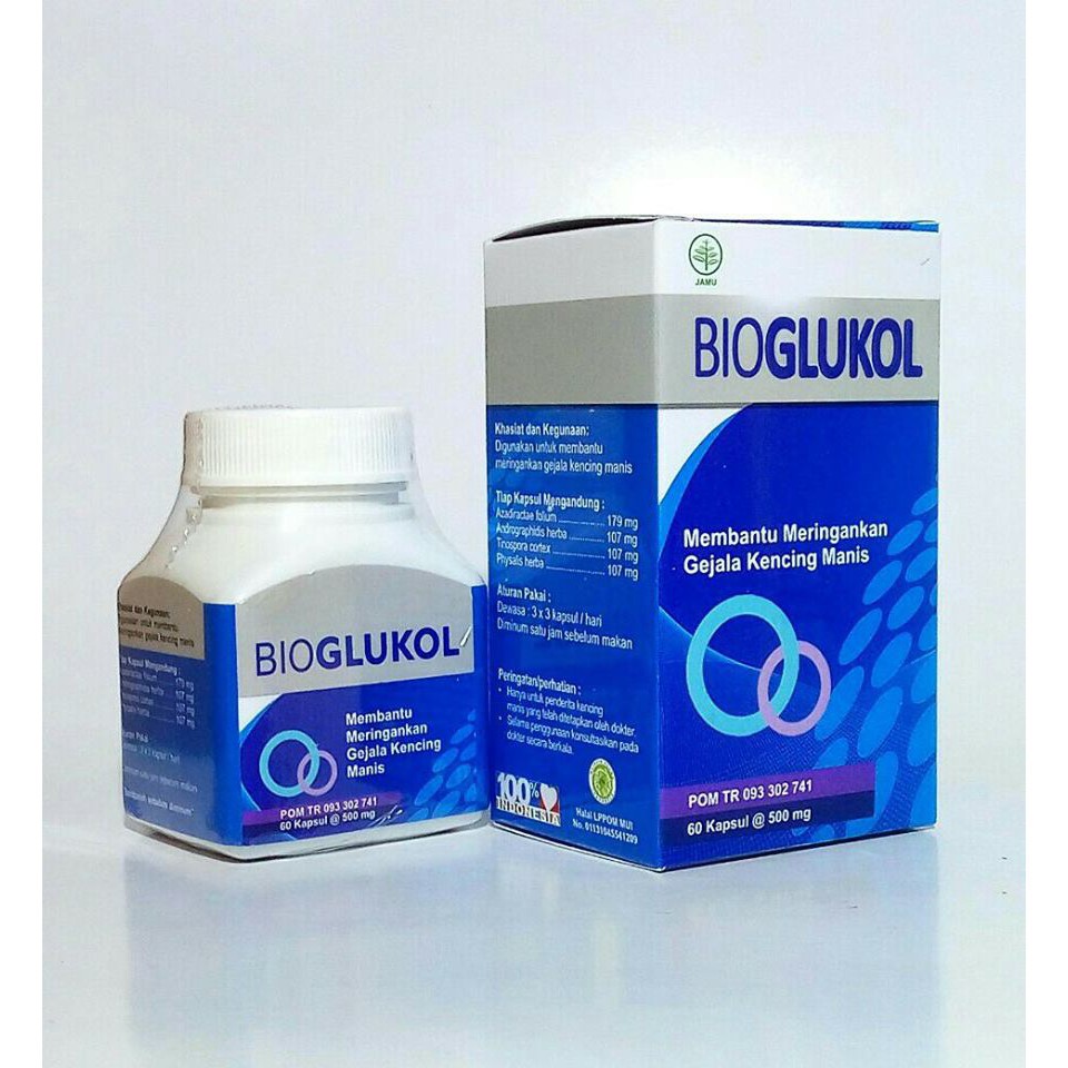 Bio Glukol Obat Diabetes atau Kencing Manis Isi 60 Kapsul