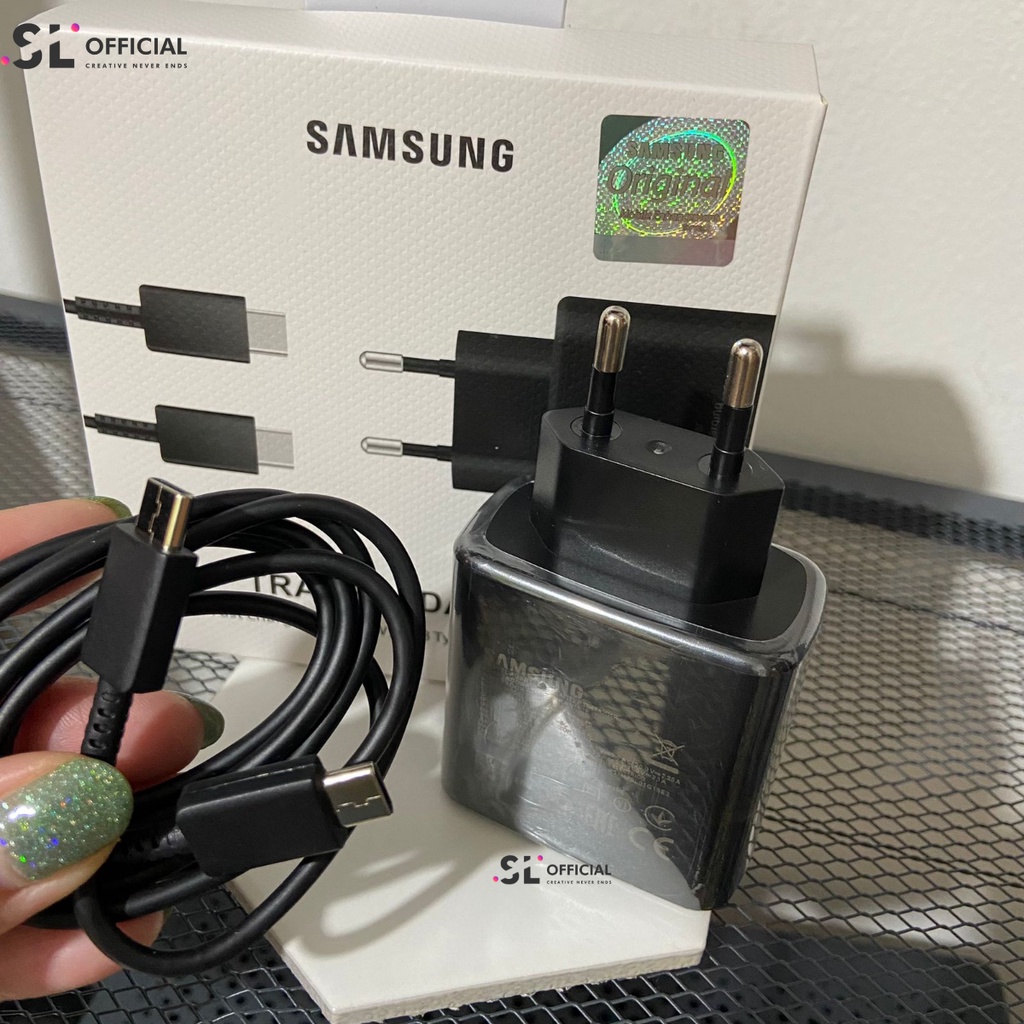 CHARGER SAMSUNG ORIGINAL Fast Charging Type C to Type C FOR Note 10, Note 10+, A70 / S20 / S20 FE / S20+ / S21