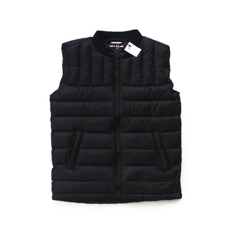 Polham air plus down vest jacket black (Bulu angsa)