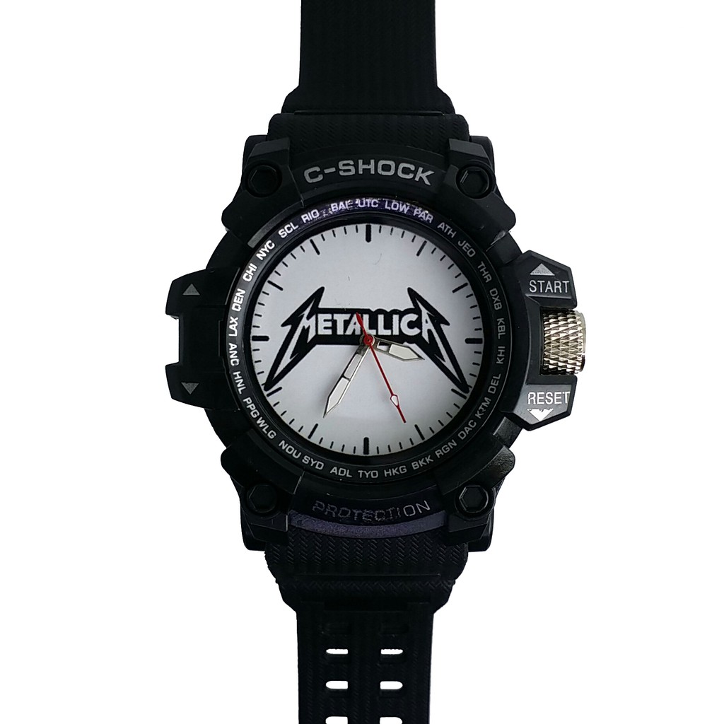 Jam Tangan Metallica Outdoor Anti Air #Putih