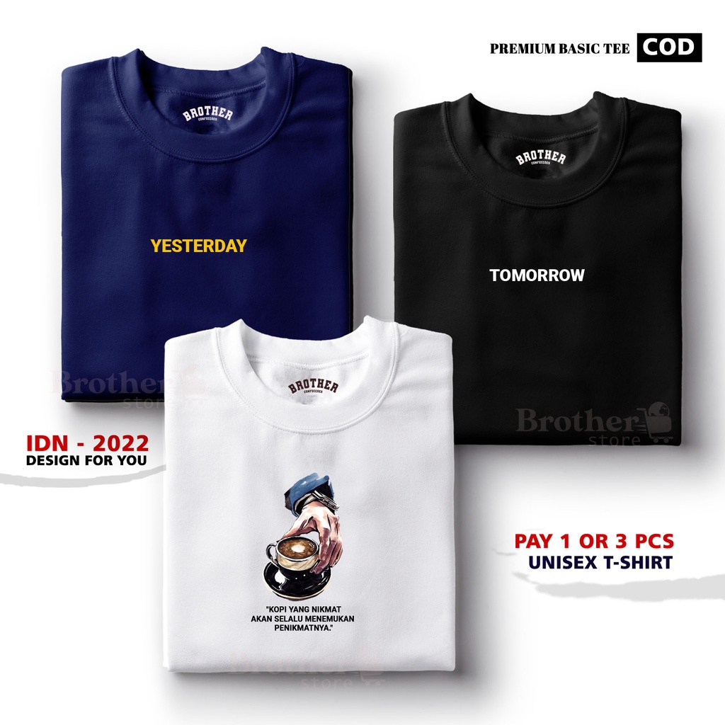 BUY 1 OR 3 PCS ( PROMO COD ) BROTHER STORE / Kaos Distro100% Catoon Combed 24s / ArticelCYTC