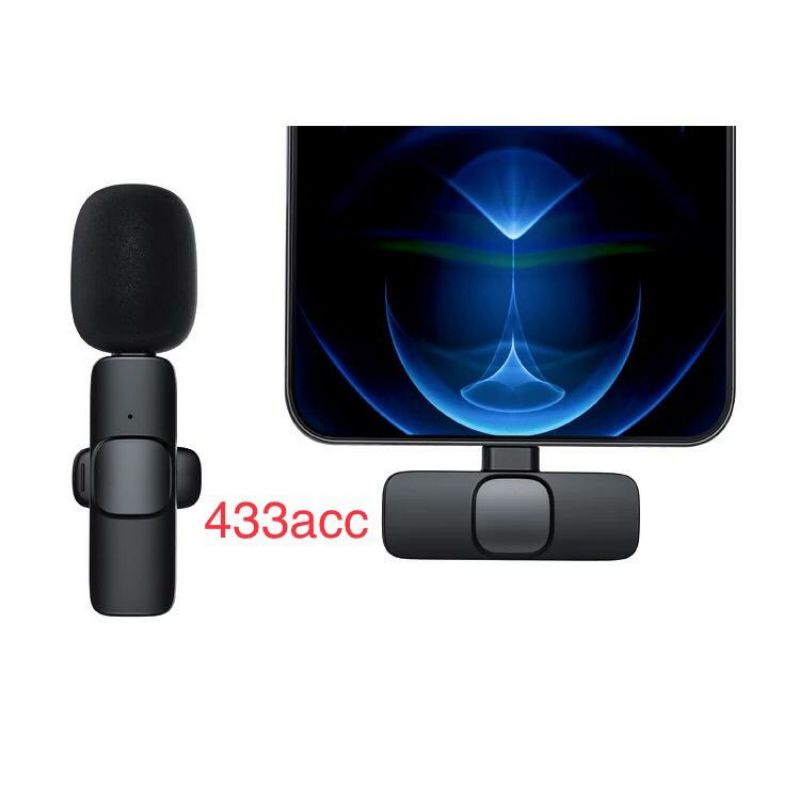 wireless microphone Portable Mini mic for iPhone Lighting Android live broadcast streaming