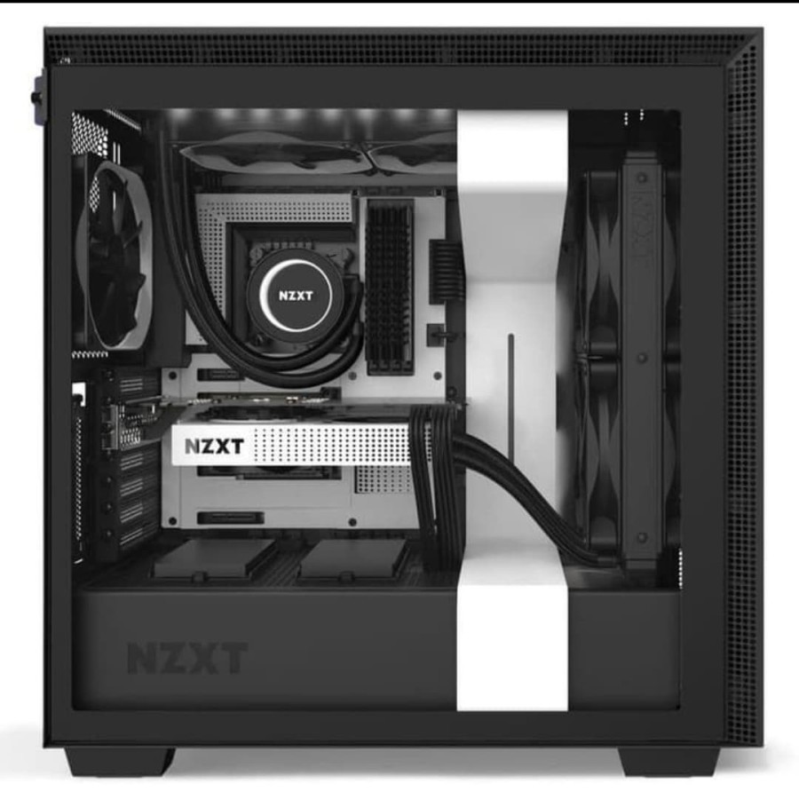 [tanpa palet kayu] Casing NZXT H710i RGB Matte Tempered Glass Mid Tower PC Case | ATX mATX mini-ITX EATX