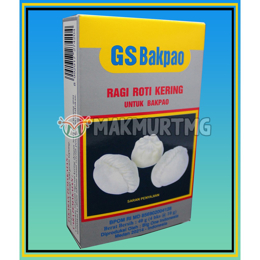 

GS BAKPAO RAGI ROTI KERING PENGEMBANG 40gr 4 sachet 10gr