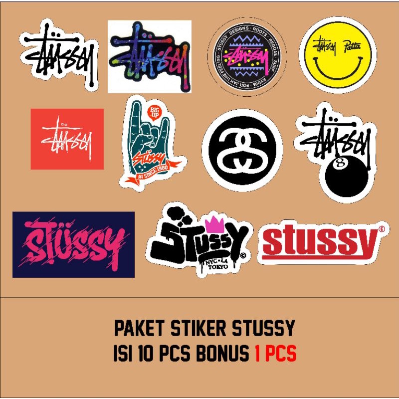

Paket stiker Stussy isi 10 pcs Terlaris