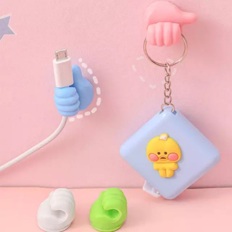 Gantungan Kabel Multifungsi Bentuk Tangan Cute Cable Organizer Clips Wire Cord