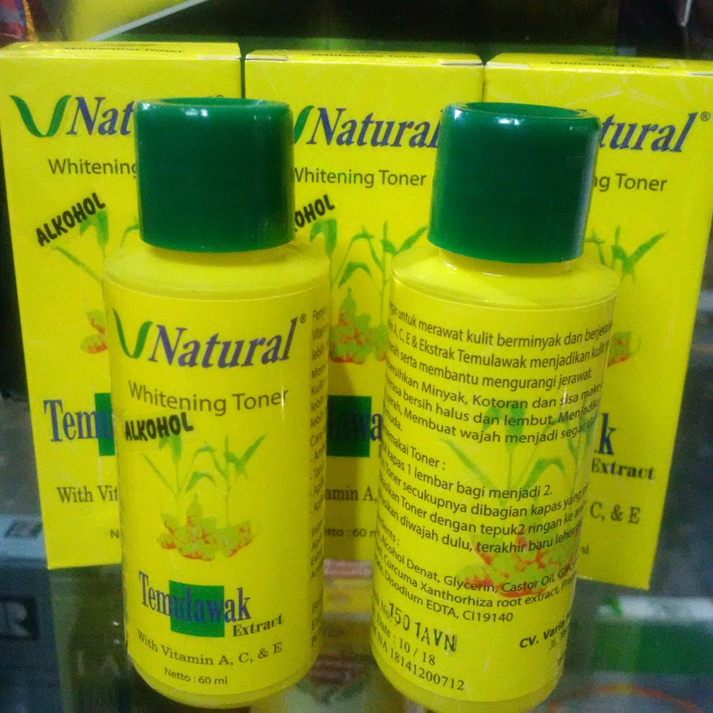 

Terlaris ALKOHOL V-NATURAL - Whitening Temulawak Toner Alcohol BPOM by VNatural