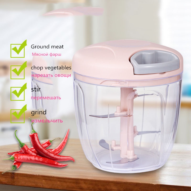 BIG Speedy Chopper Blender Tarik Manual 5 Blade Mata Pisau (Kapasitas 900 ml)