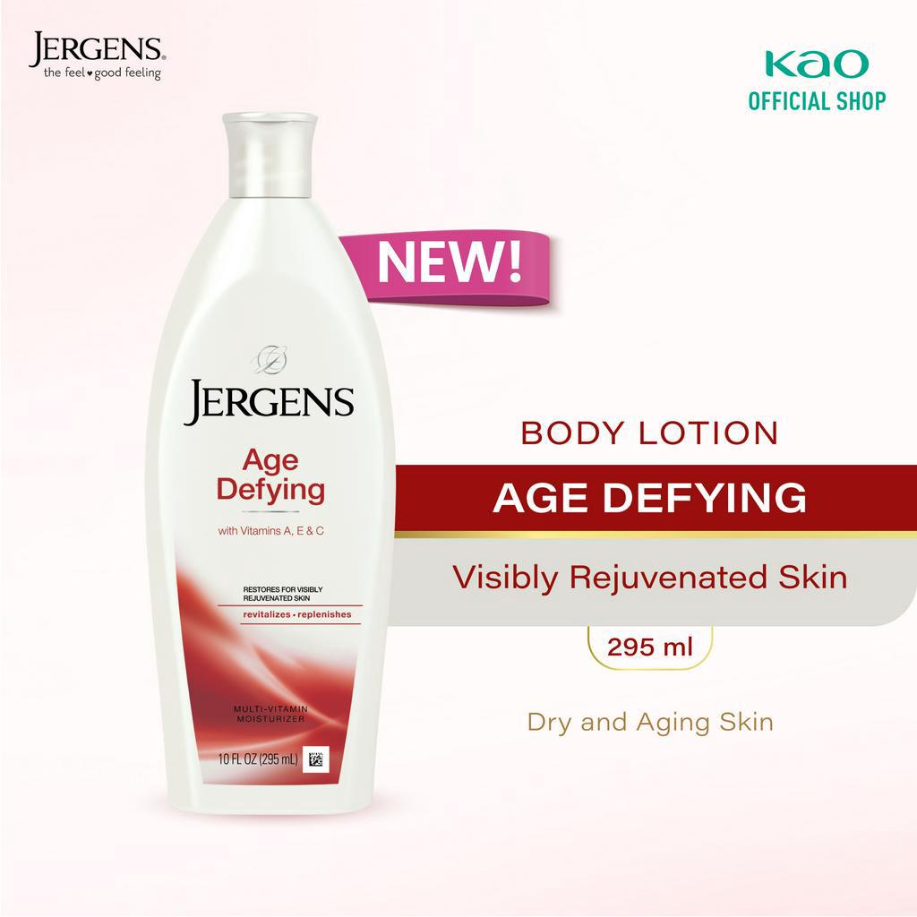Jergens Age Defying - Dry Skin Body Lotion With Vitamin A, E, & C 295 ml - Moisturizer Skincare Kuli