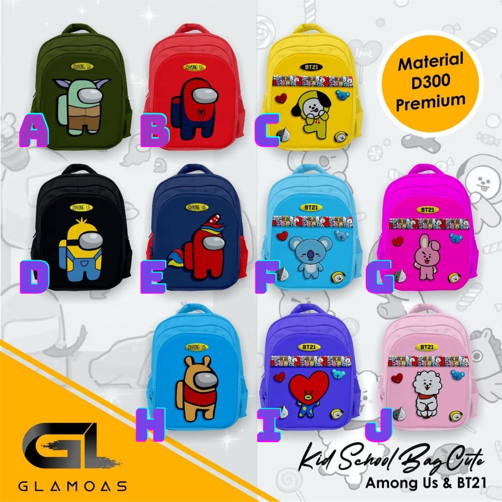 READY  GLAMOAS KIDS SCHOOL BAG CUTE