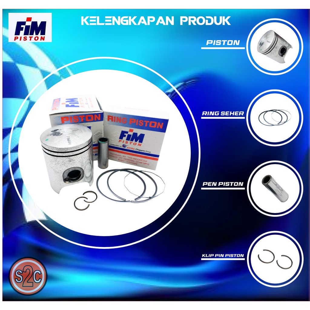 Piston Kit Fim44 FIZR FORCE 1 Pin14-1
