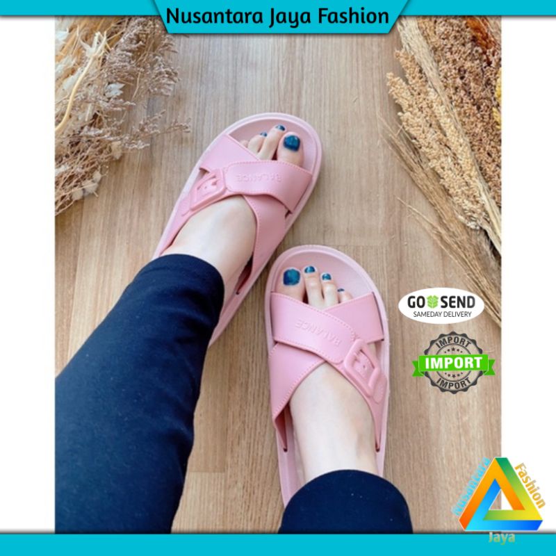 ⚡7.7 TERLARIS⚡Sandal Jelly Wanita - Sendal Wanita Kekinian - Sandal Balance 1969 X1C