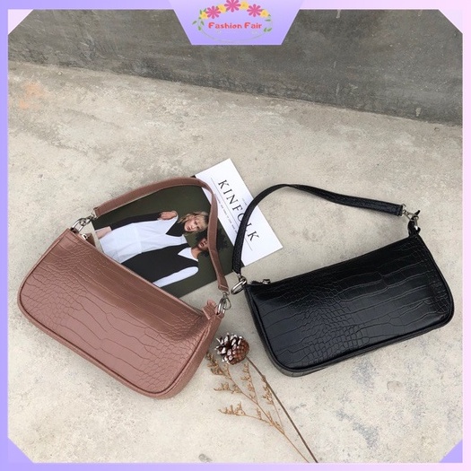 [LOKAL] Fashion Fair - TAS AUDREY - Tas Wanita Shoulder bag MORYMONY Croco Bag Bahan Buaya