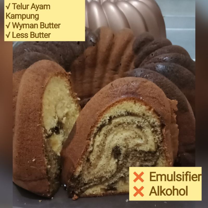 

Premium Sponge Marmer Cake- Less Butter