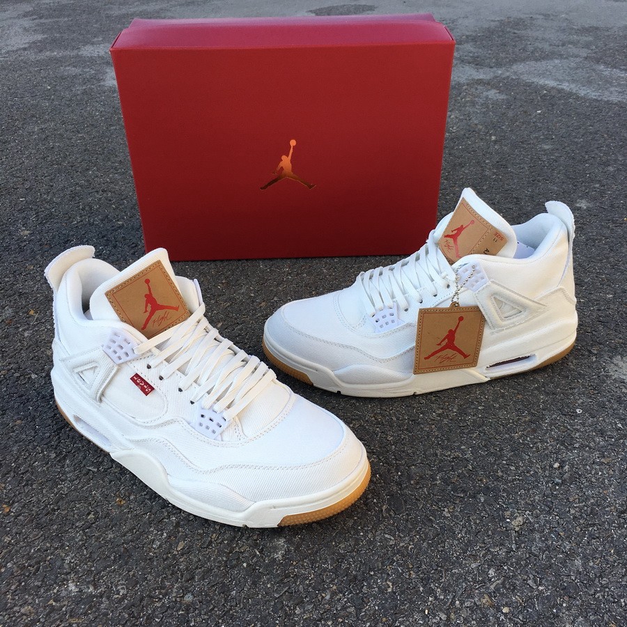 jordan 4 white levis