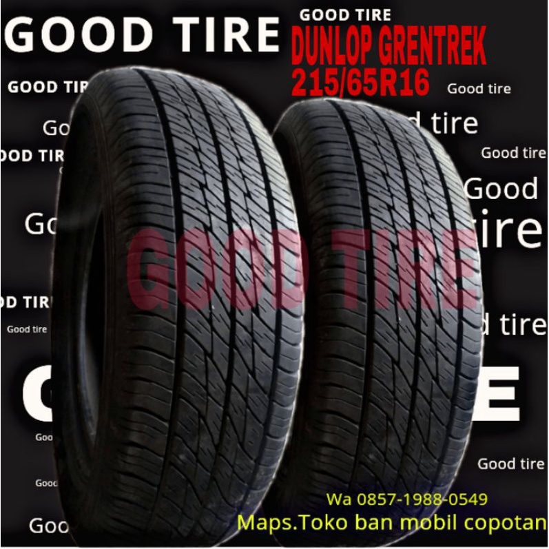 DUNLOP GRANDTREK 215-65-16 R16 RING 16 COPOTAN SEKEN SECOND BEKAS BAN MOBIL DAIHATSU TERIOS NISSAN X