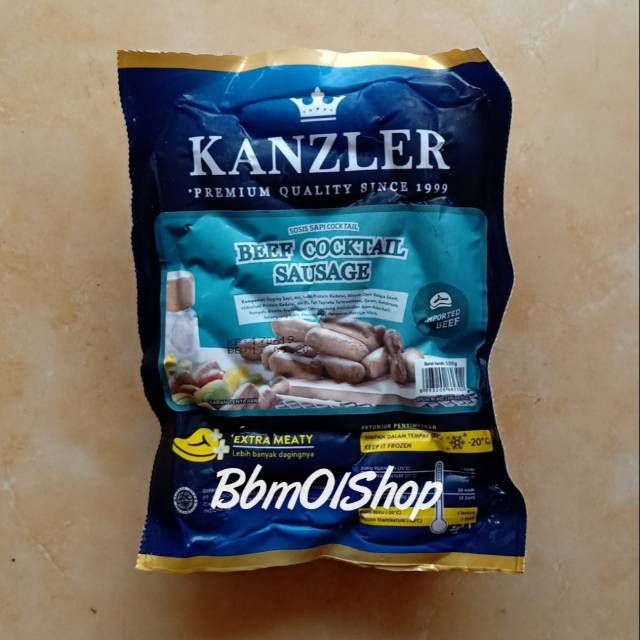 

KANZLER BEEF COCKTAIL SAUSAGE 500GR DAGING SAPI OLAHAN
