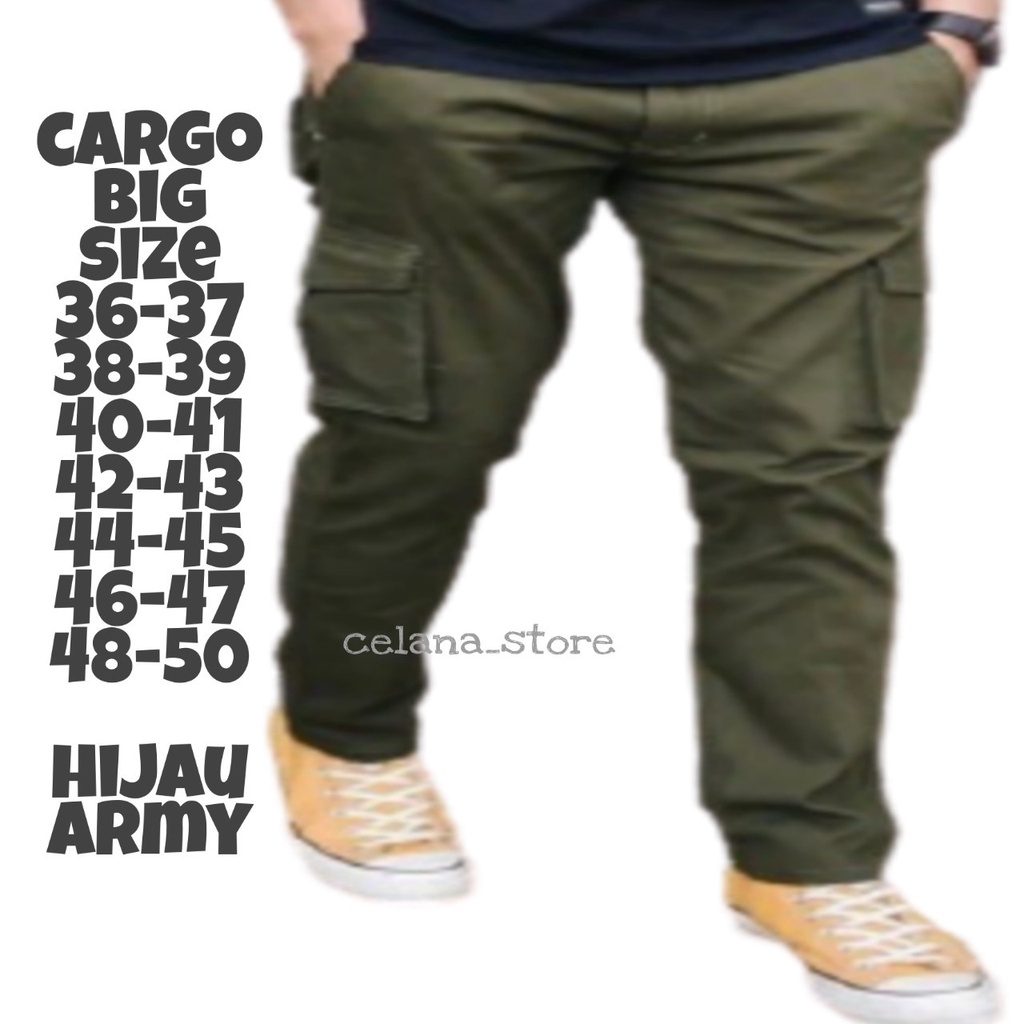 CELANA PANJANG PRIA BIG SIZE 36-50/CELANA CARGO PANJANG PRIA UKURAN BESAR/CELANA CARGO PRIA JUMBO/CELANA CARGO UKURAN BESAR/CELANA JUMBO/CELANA PRIA