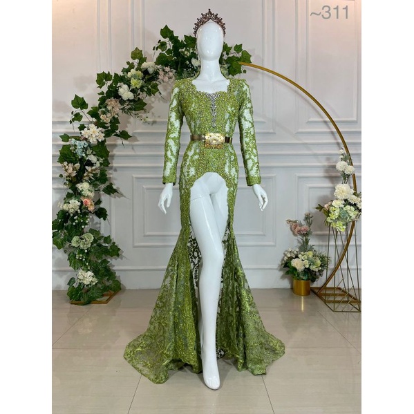 KEBAYA AKAD BEREKOR//KEBAYA AKAD MODERN  /KEBAYA PENGANTIN/STELAN KEBAYA/GAUN PENGANTEN 2021