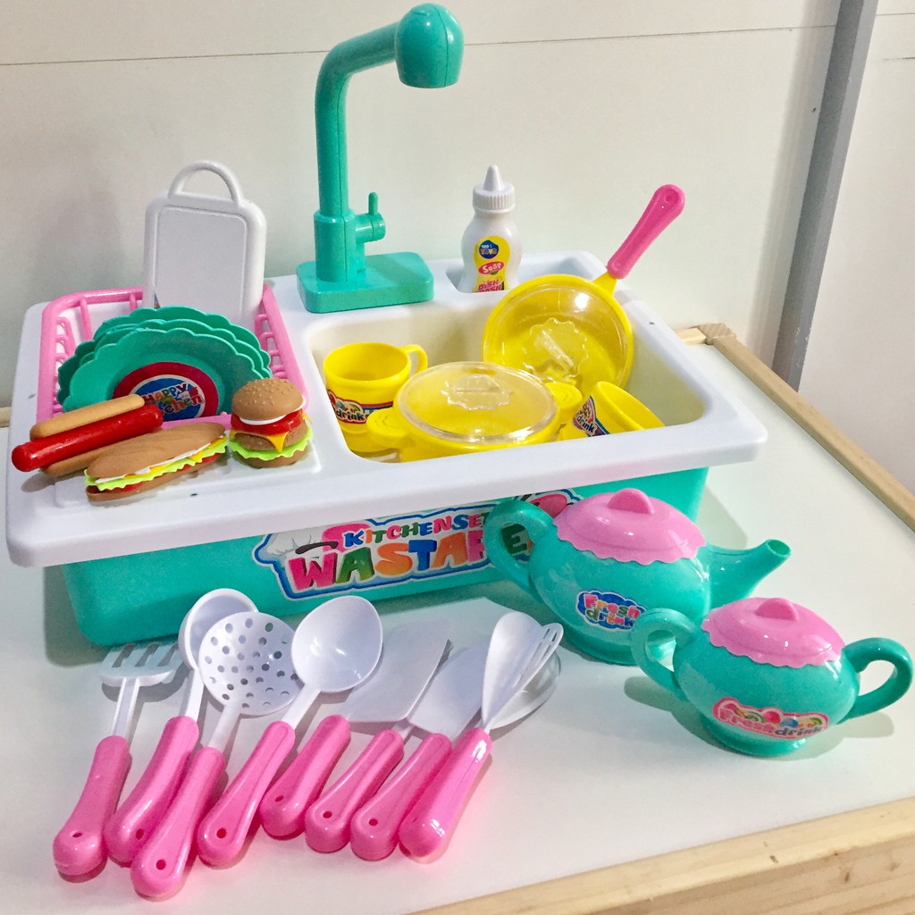  Mainan  Cuci Piring Masak  Masakan  Anak Wastafel Mainan  