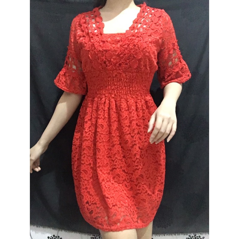 dress merah/ dress natal/ christmas