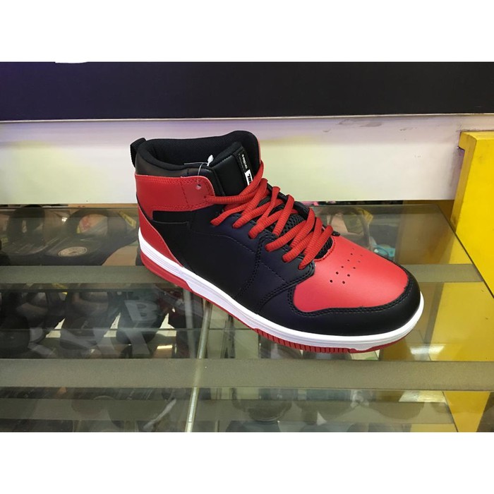 Grosir | Sepatu DBL Ardiles CRIMSON Sepatu Olahraga Basket 100% ORIGINAL - Hitam Merah 39 keren