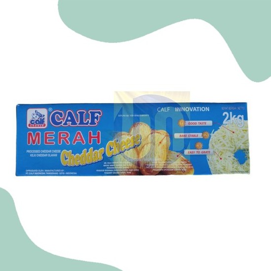 

[2000 gram] KEJU CALF MERAH CHEDDAR 2 KG