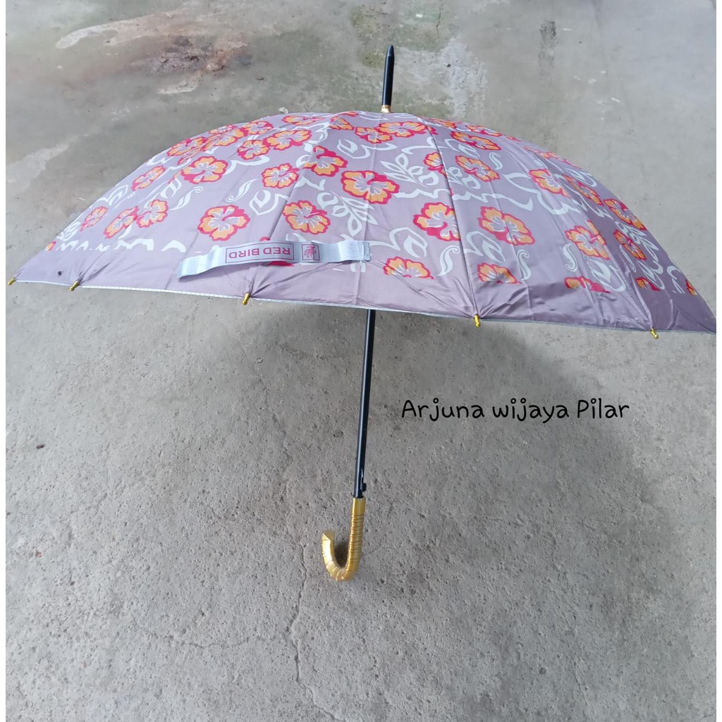 Payung 16 Jari Satin Kembang / Umbrella Motif