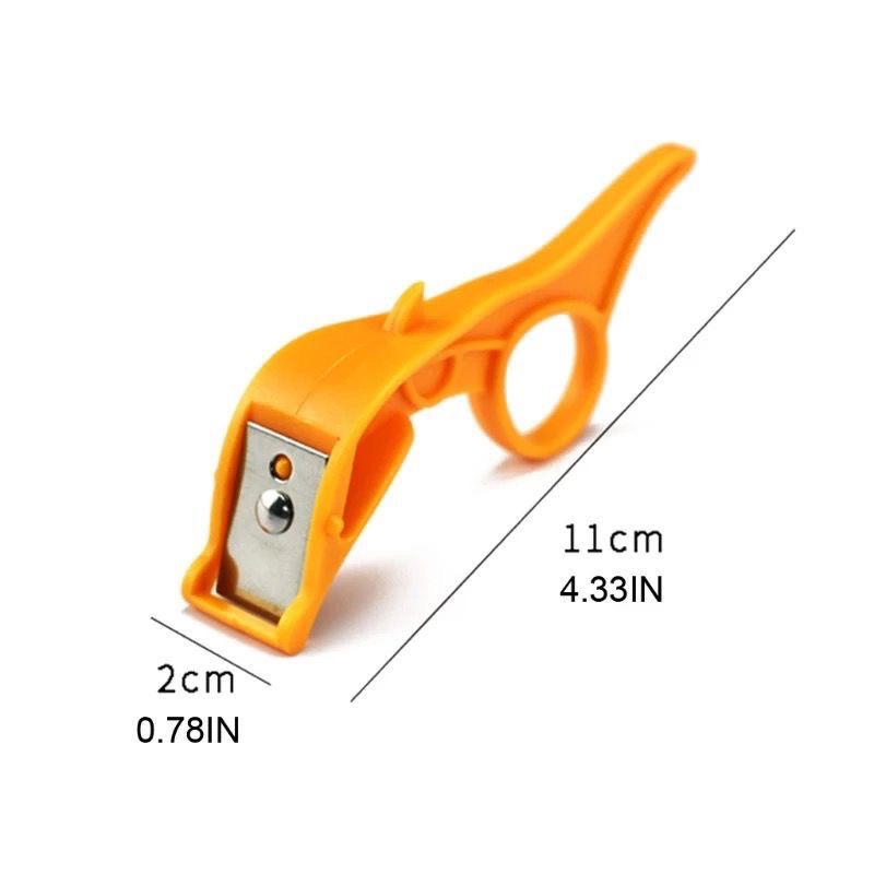 PISAU KUPAS KULIT BUAH / PISAU PARUTAN KUPAS BUAH STAINLESS STEEL FINGER HANDLE JRW0042