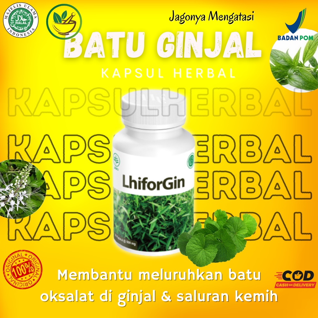 Lhiforgin  Obat Atasi Batu Ginjal & Kencing Berbuih - Produk Original 100% BPOM