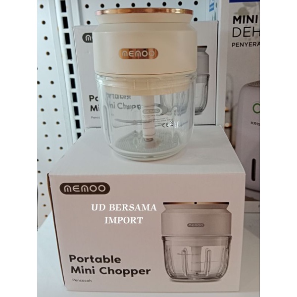 MEMOO 300Ml Alat Penggiling Daging Dan Bumbu Rechargeable Mini Chopper