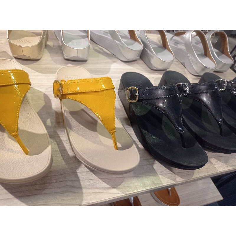 SALE SANDAL WANITA FITFLOP LULU YELLOW / BLACK 35 - 40 NEW ORIGINAL