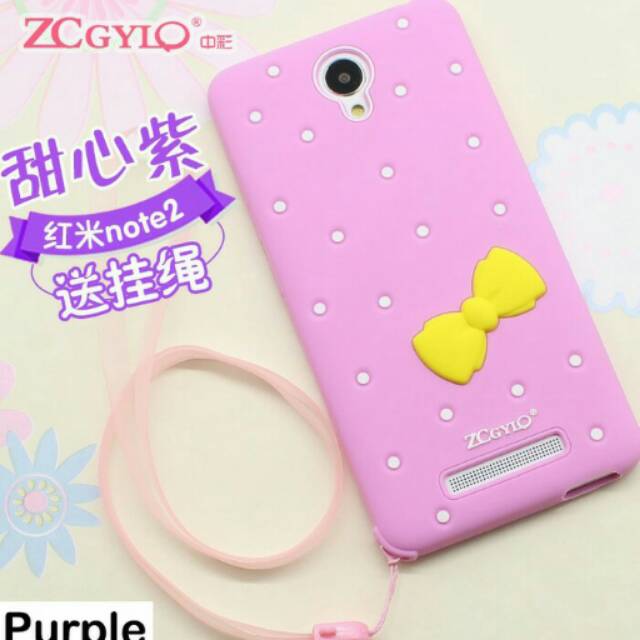 Casing Xiomi Redmi note 2 Softcase Sweety
