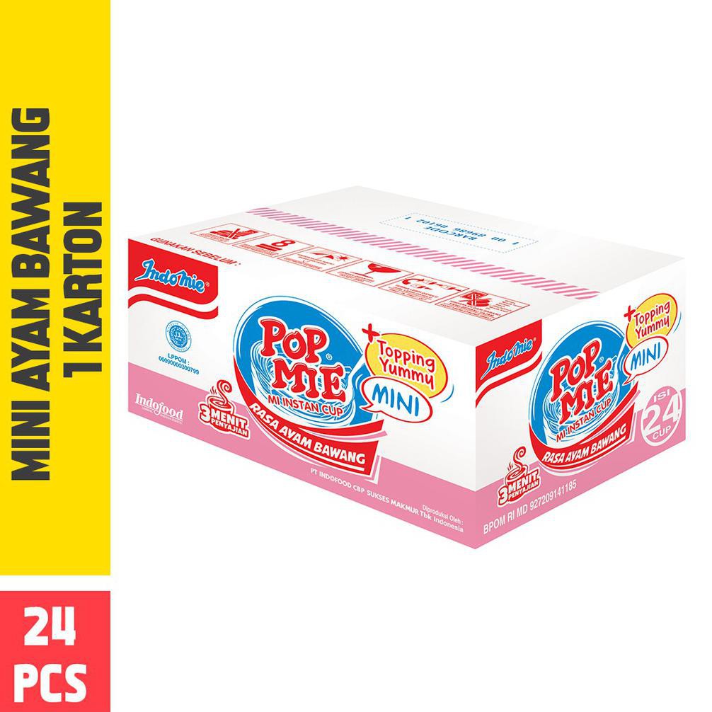

{BISA COD} Pop Mie Mini Kuah Rasa Ayam Bawang 1 Dus-24pcs 936gr HEMAT [Kode 1|Kode 2|Kode 3|Kode