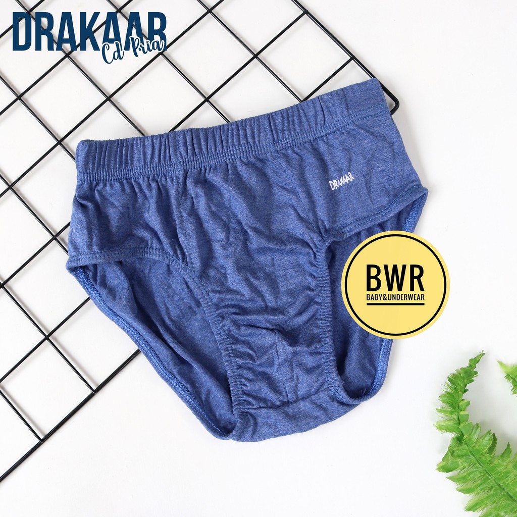 [ 3pc ] CD DRAKAAR MIKA | Celana Dalam Pria Drakar [III N3/Q3] CD Sempak Laki Laki Karet Kerut - Bwr