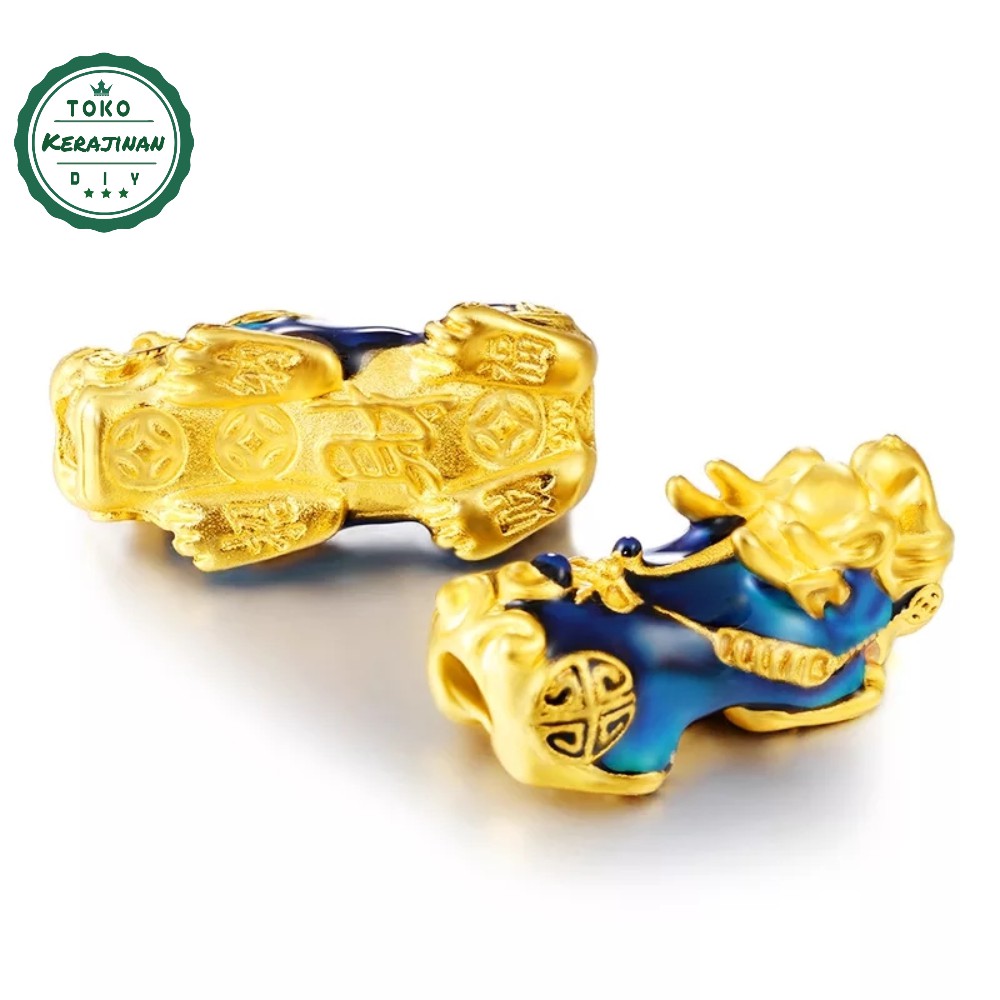 Charm Gelang Pixiu Naga 3D Feng Shui Liontin Gelang Tali