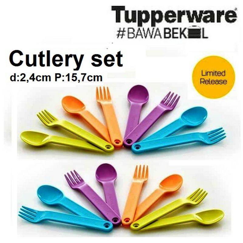 Sendok Garpu Tupperware Tuppy Cutlery