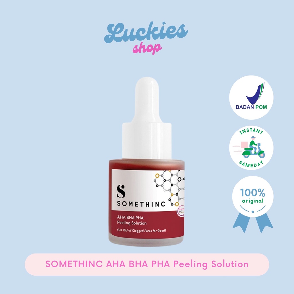 BPOM SOMETHINC AHA BHA PHA Peeling Solution 20ml Serum Peeling Pembersih Pori Sel Kulit Mati Wajah