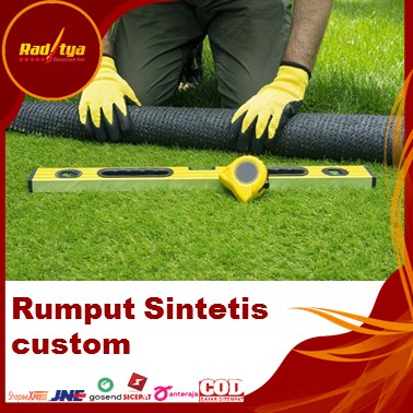 Rumput Sintetis Outdoor Meteran Ukuran 2x3 meter Type Jepang 3 cm Untuk Taman Bisa custom Dari Raditya Desain Art