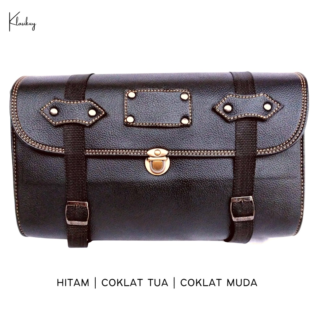 KLASIKUY - Model 08 : Tas Motor Side Bag Samping Motor Klasik Custom Japstyle