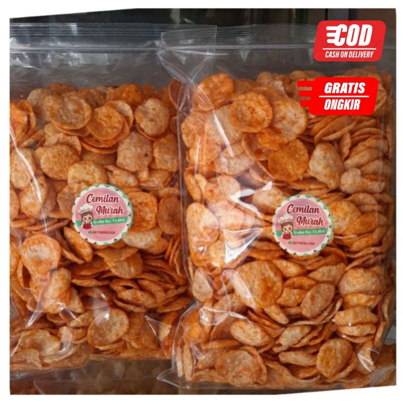 

Kerupuk Opak Balado dan Kerupuk Opak Keju 500 gr krupuk opak mini opak kerupuk keripik Opak singkong