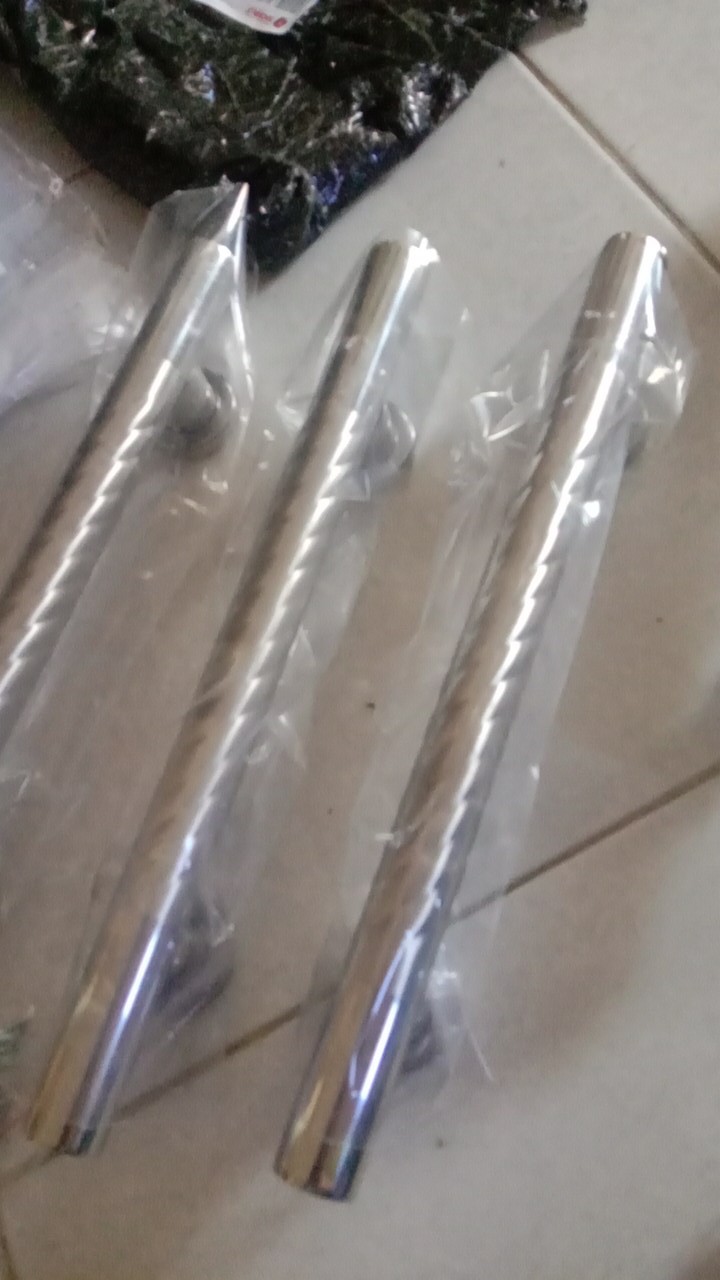 Handle Pintu Rumah 33 Cm Tarikan Pintu Bulat Gagang Pintu Suling Kunci Pintu Cowak Dof Stainles Ulir