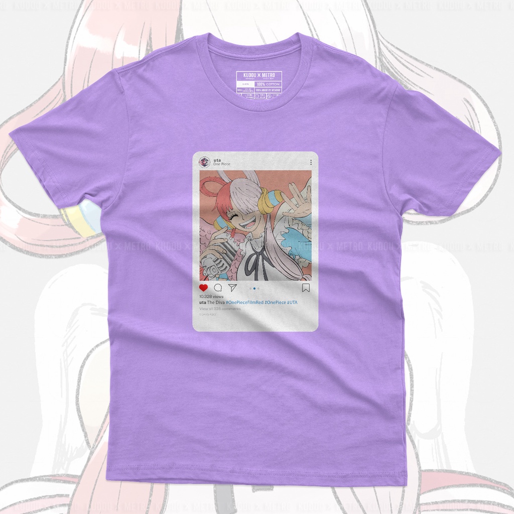 Tshirt Uta Diva Lilac Character Anime Manga One Piece Premium Unisex