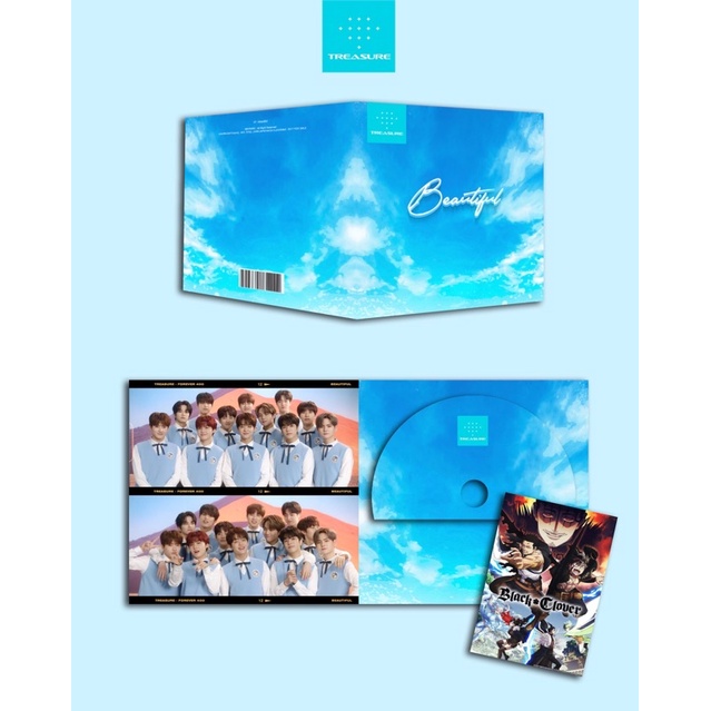TREASURE - BEAUTIFUL FANMADE ALBUM , TREASURE ALBUM , BLACK CLOVER