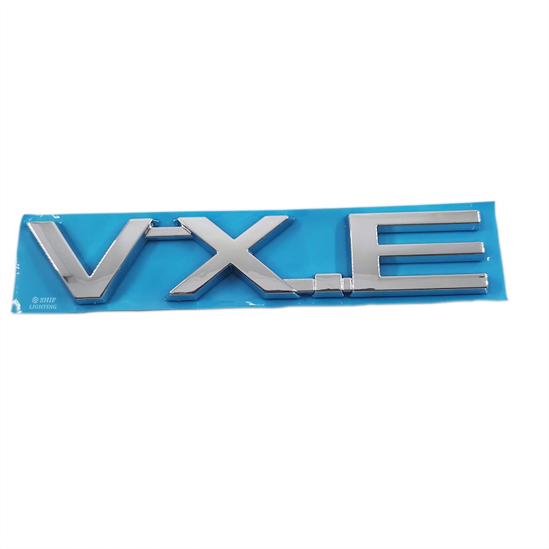 1pc Stiker Emblem / Badge Tulisan VXE VX.E Bahan ABS Untuk Mobil TOYOTA Land Cruiser VXE