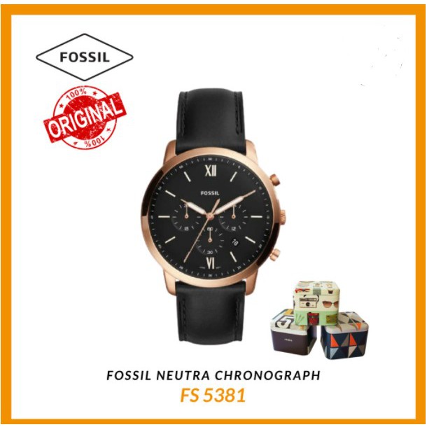 Jam Tangan Pria F*ossil Neutra Chronograph FS5381 [ORIGINAL]
