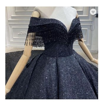 Wedding dress black/hitam sequince sexy/Gaun pengantin sequince hitam/black